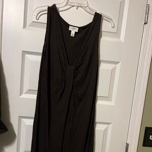 LOFT Chocolate Brown Midi Sundress